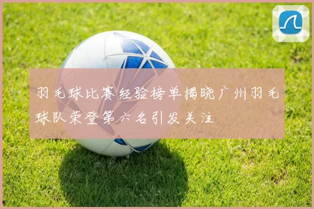 羽毛球比赛经验榜单揭晓广州羽毛球队荣登第六名引发关注
