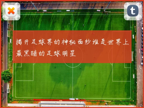 揭开足球界的神秘面纱谁是世界上最黑暗的足球明星