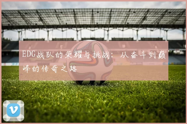 EDG战队的荣耀与挑战：从奋斗到巅峰的传奇之路